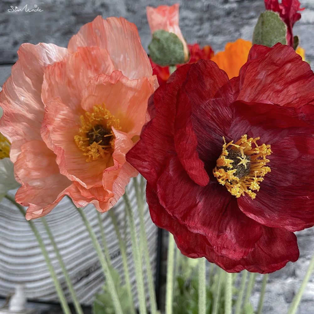 Wholesale paper poppy flower To Decorate Your Environment 