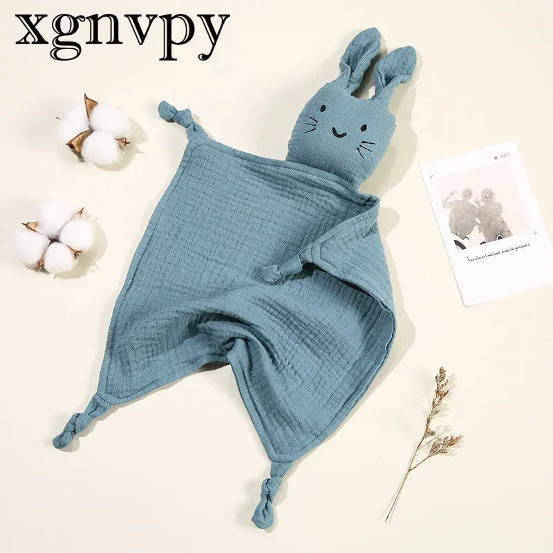 Children's Double Cotton Gauze Cuddle Cute Cat Drool Blanket with Sleeping Comforter Blanket Doll Baby Blanket 2