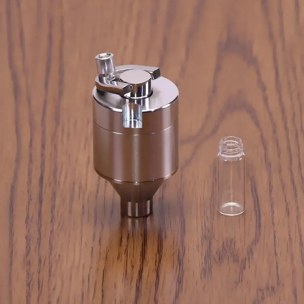 44/56mm Manual Tobacco Grinder Aluminum Spice Pepper Mill Fine Grinding Powder Herbal Crusher with Container Smoking Accessories 6