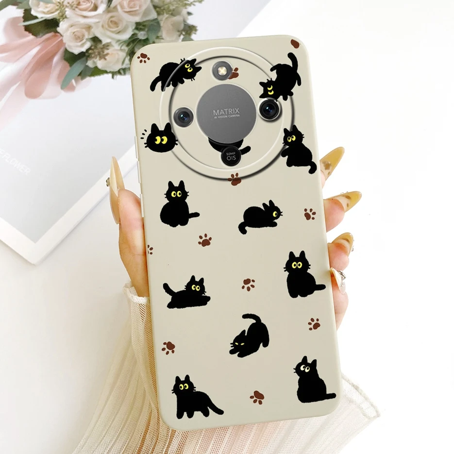 Cool Cat Painted Soft Silicone Case - Stylish Protection
