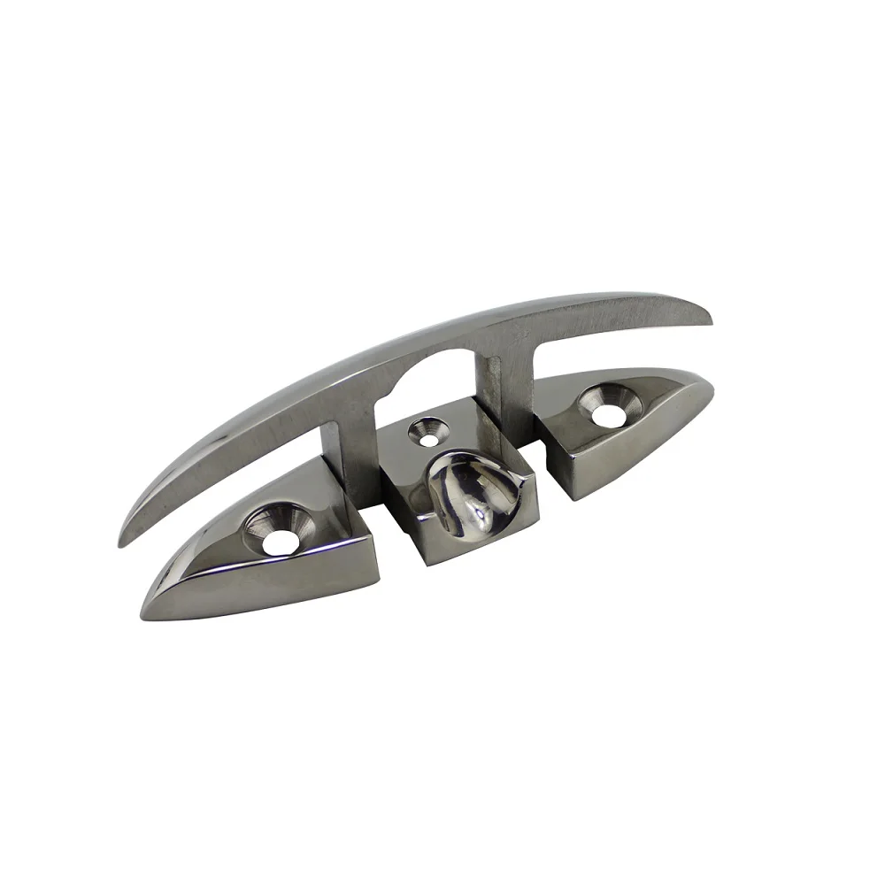 2PCS Folding Cleats 316 Stainless Steel Pull Filp Up Folding Cleat 5 inch 6 inch Manufactures Heavy Duty Marine Hardware Boat