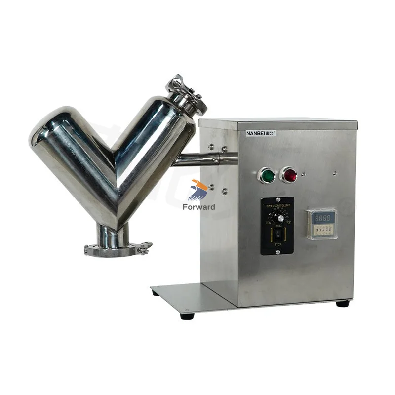 Small Mixer V-type Experimental Mixer Material V-shaped Blender Raw material Dry Powder Mixer Teaching Laboratory Process 3