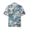 Kawaii Capybara Pattern Shirt Men's 3D Printed Hawaii Aloha Beach Men's Shirt Short Sleeve Cool Top Lapel Shirt 4
