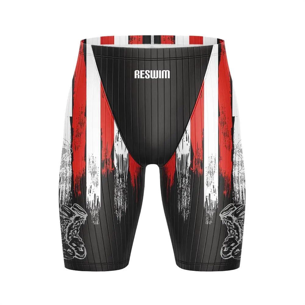 Men's Swimming Trunks Jammer Swimsuit Shorts Athletic Training Beach Tights Diving Surfing Pants