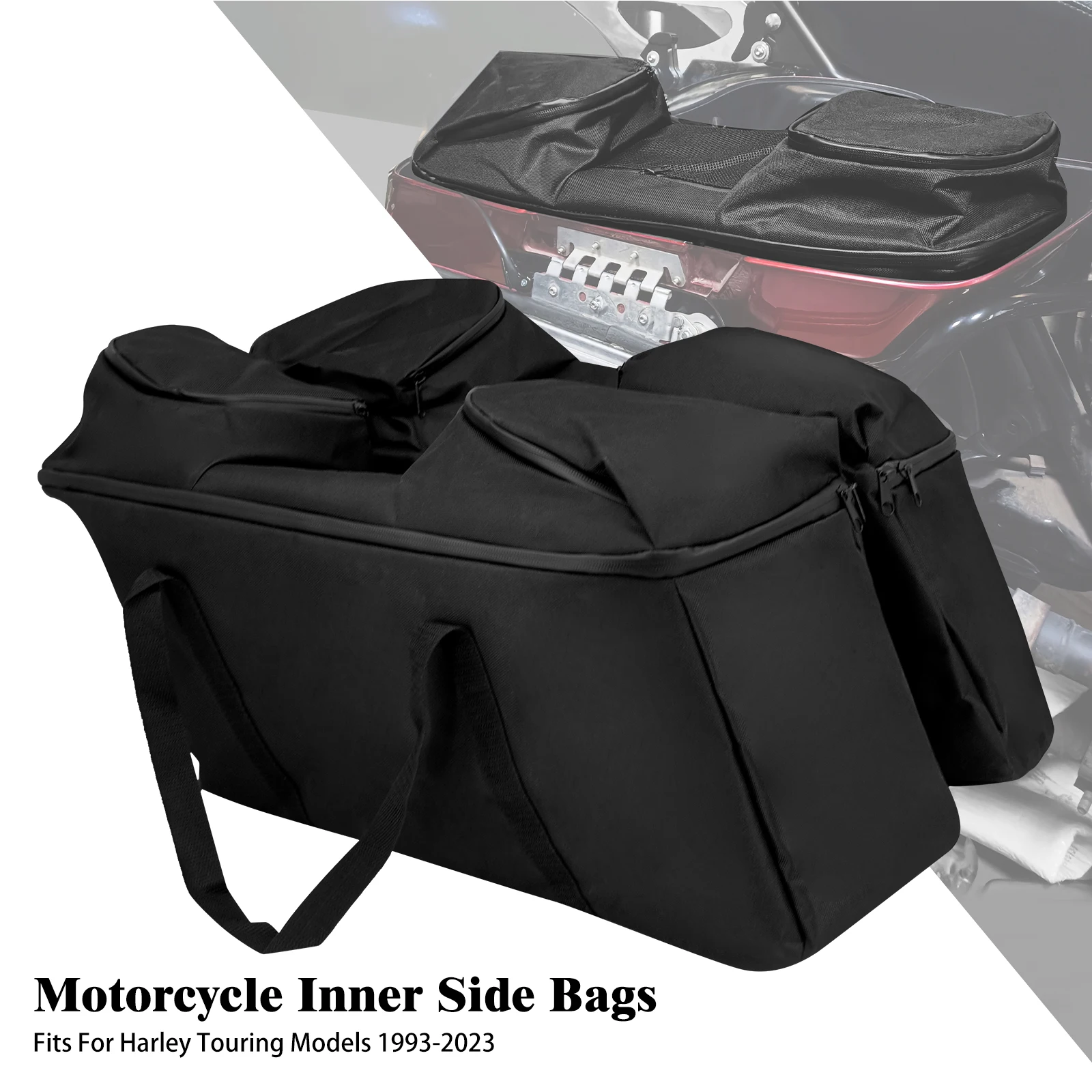 

Motorcycle Inner Bags Luggage Side Bags Saddlebag Liners Tour Pack For Harley Touring Electra Street Glide Road King 1993-2023