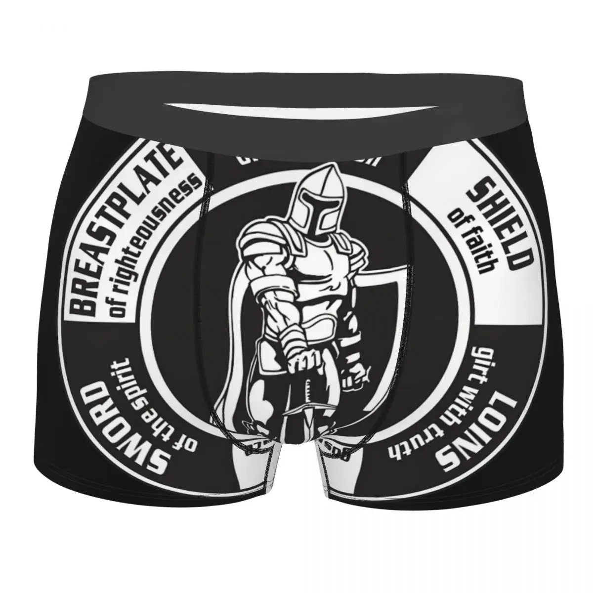 Armor Of God Ephesians 6 Bible New Testament Christian Underpants Breathbale Panties Male Underwear Print Shorts Boxer Briefs images from the bible new testament