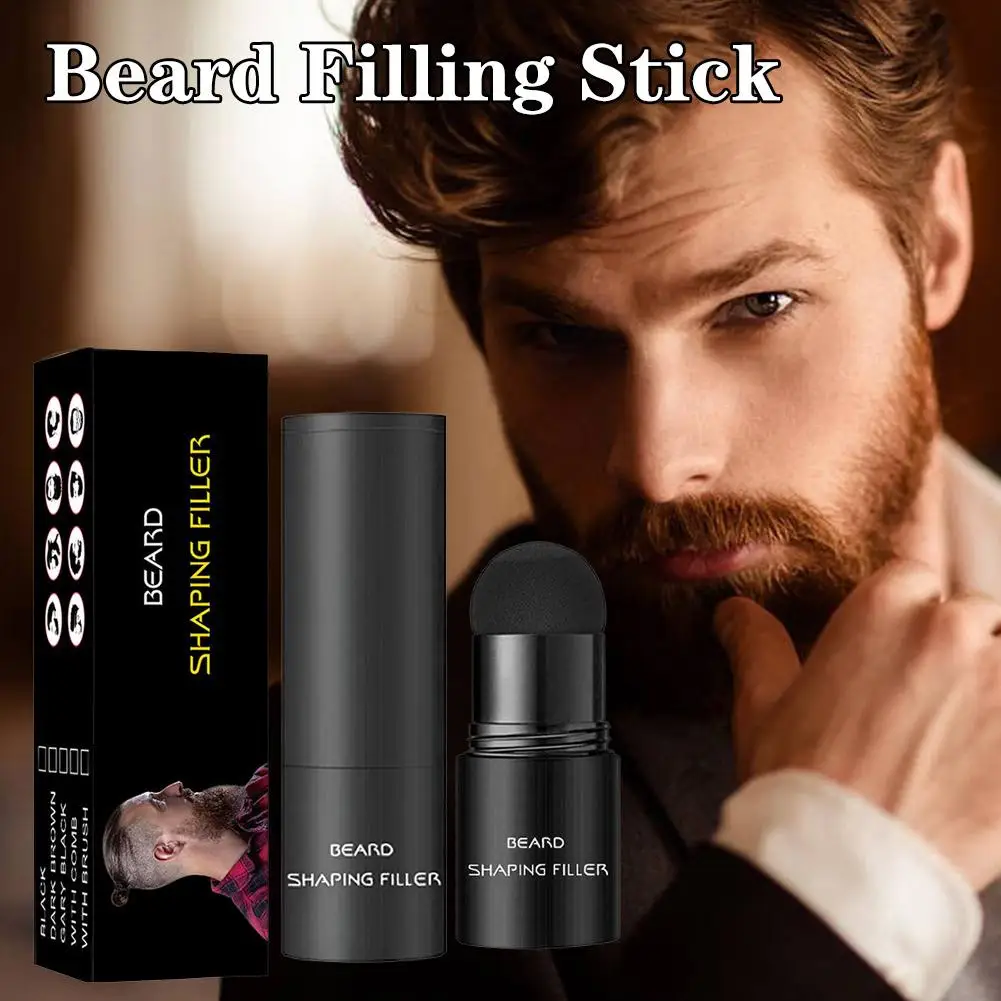 

Beard Filling Stick Beard Filling Powder Stamp Waterproof Hair Beard Car Repair Enhancer Mustache Mustache Shaping Men Stam D3H9