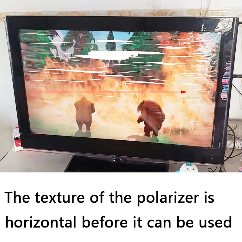 32inch 0 degree Glossy 71cmx40.5cm LED/LCD Polarizer Polarizing Film TV polarizing film aging falling off led lcd polarizer film