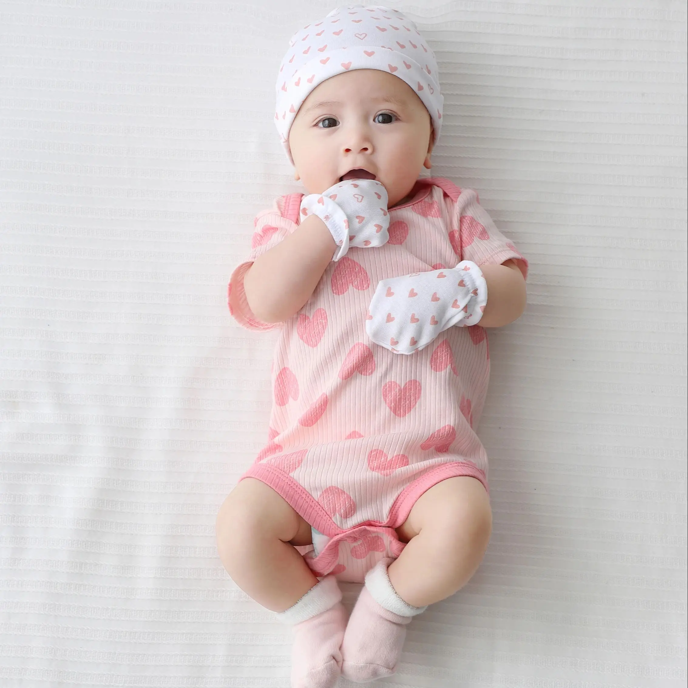 Newborn Baby Ribbed Bodysuit Cotton Baby Boy Girl Clothes 0-12 Months 5