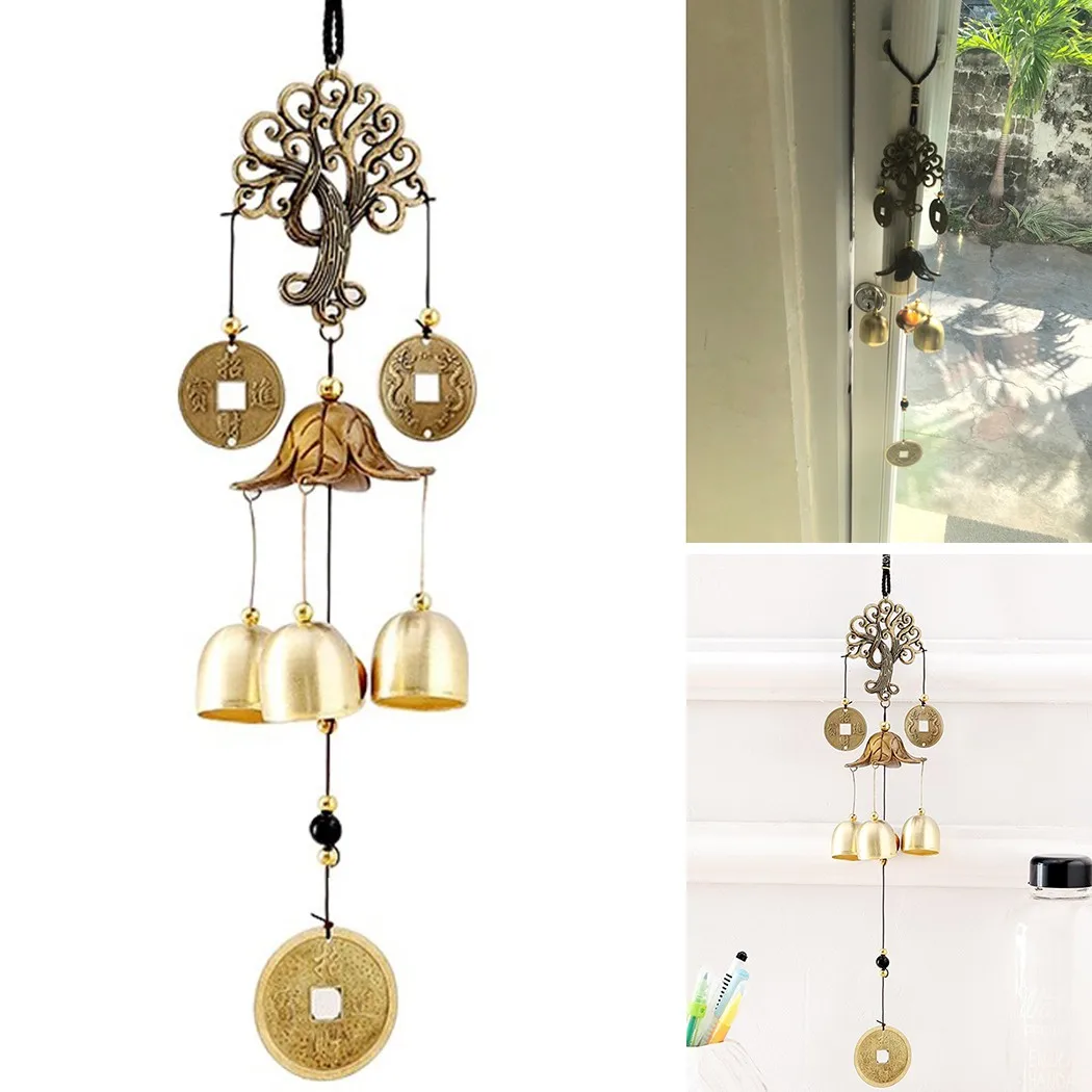 1*money Tree Wind Chimes Bell Good Lucky Home Garddn Decorations Campanula Represents Home