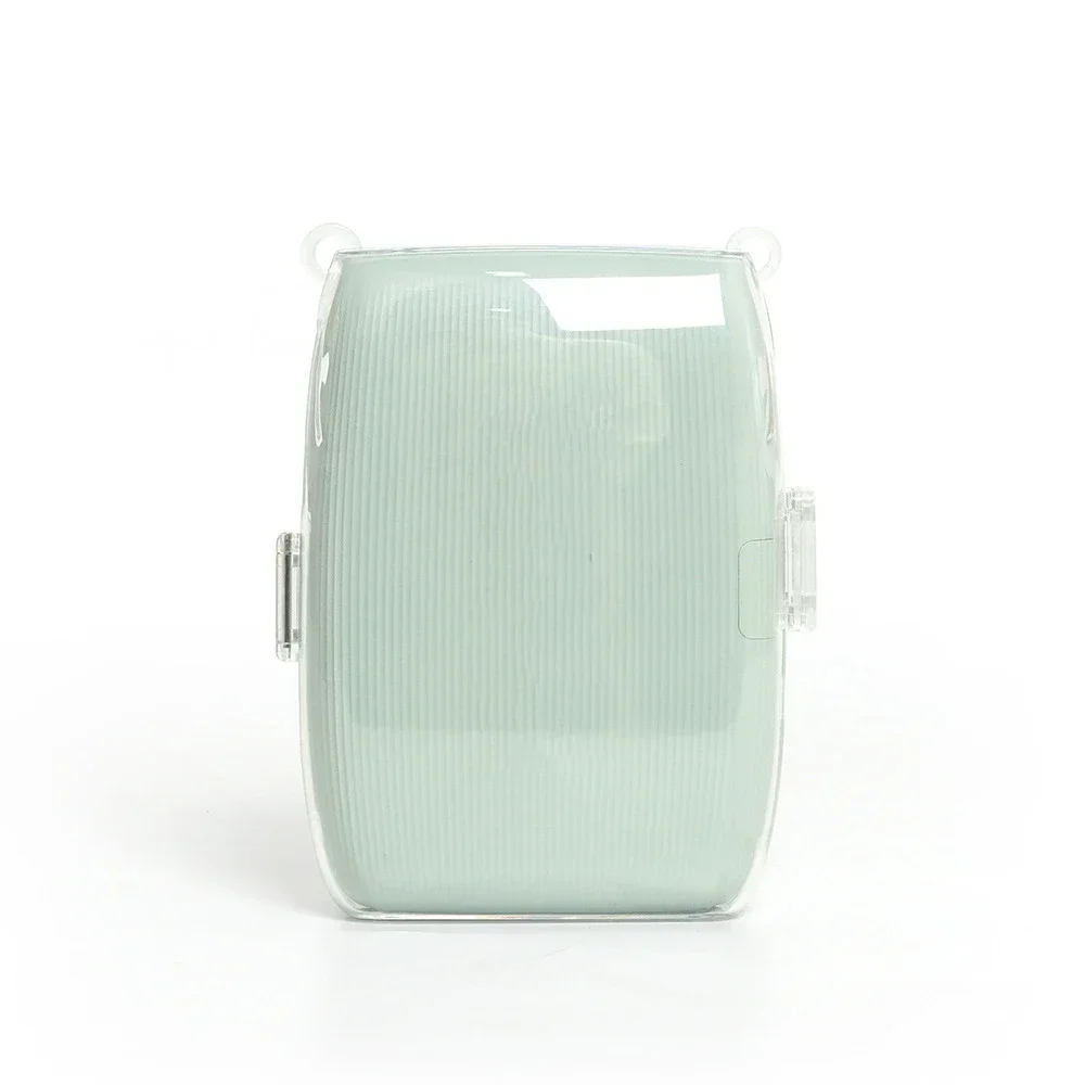 For Fujifilm Instax Mini Link 3 PC Transparent Shell Shockproof Printer Carrying Case Protective Storage Bag with Shoulder Strap