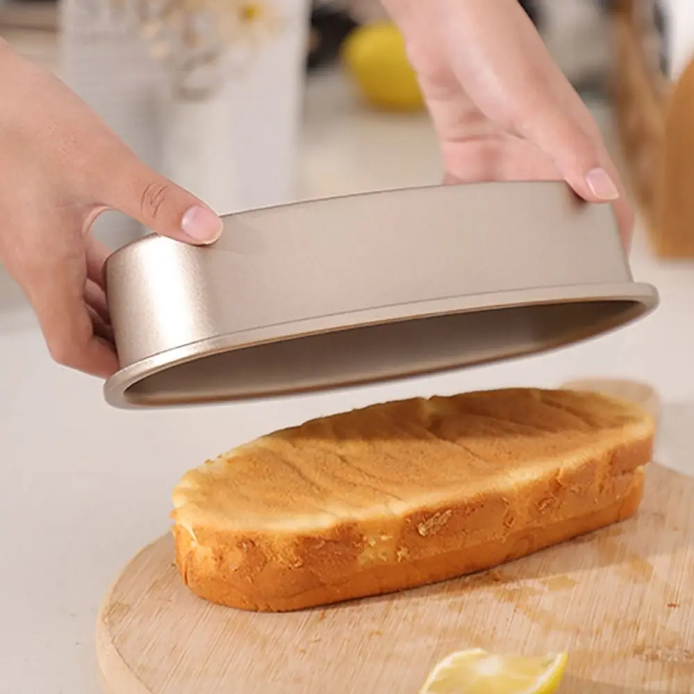Easy Non-stick Bakeware Aluminum Alloy Oval Shape Cake Mold Baking Accessories Homemade Bread - 4