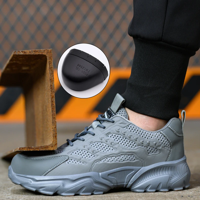 أحذية أمان شبكية قابلة للتنفس للرجال أحذية واقية ب...