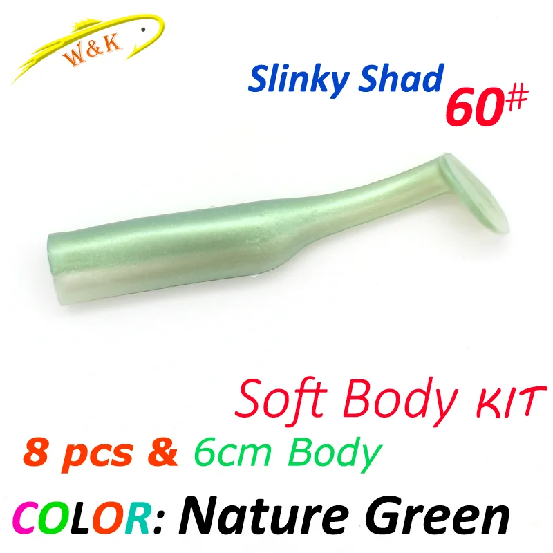 Enhanced Fishing Lure Kit - Slinky Shad Soft Lures with Jig Heads for Rock and Mud Minnow Fishing