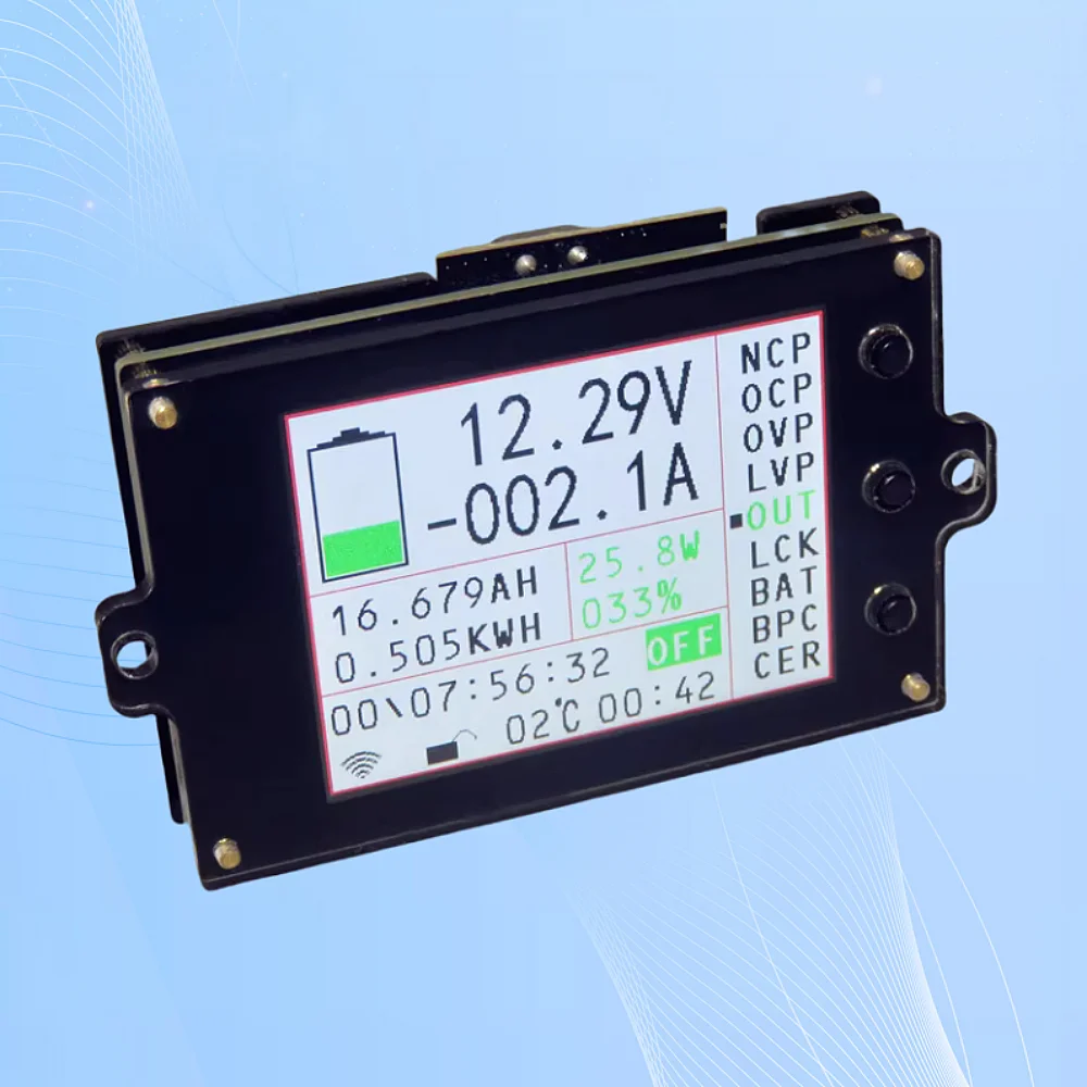 Aili Wireless Voltmeter Ampere Meter DC 120V 300A Volt Amp Ah SOC Remaining Capacity