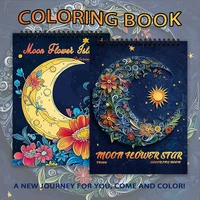 Spiral Colouring Book 30 Sheets 11.2x 8.3 inches 100gsm Thick Paper, For Relief, Anxiety, Perfect for Many Holiday Gifts 1