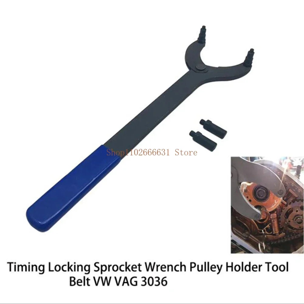 timing-belt-change-tool-against-timing-pulley-holder-tool-for-vw-golf
