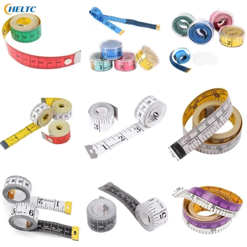 1.5M Color Body Measuring Tape Sewing Tailor Soft Ruler Garment Measure  Ruler Sewing Measuring Tape With Snap Fasteners - AliExpress