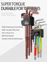 L Type Hand Tools Kit Allen Key Set Hex Wrench Screwdriver Set Hexagon Spanner Universal Ball End Torx Star Keys Tool 2