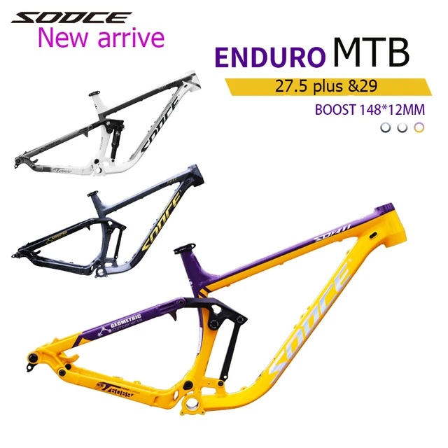 Plus On 29er 29 Mountain Bike Frame Size S M L Full Suspension