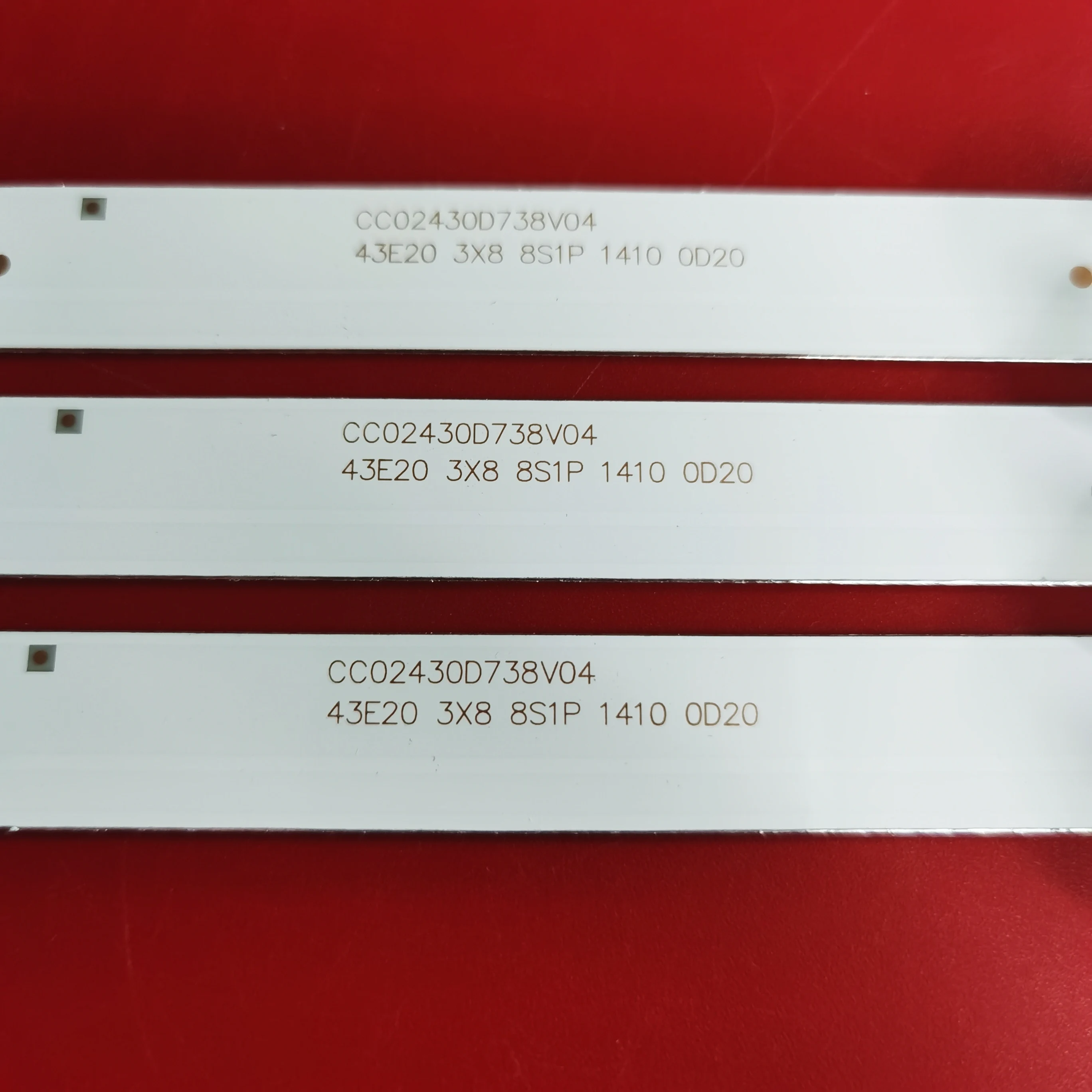 Светодиодная лента для подсветки, 8 ламп, dexp f43e8000q f43d7000q 43LST5970 LIBEN LE светодиодный 43ST282T2 CC02430D738V04 43E20 3X8 8S1P 1410 0D20 (art.: 3920bb90d30db) - 3920bb90d30db