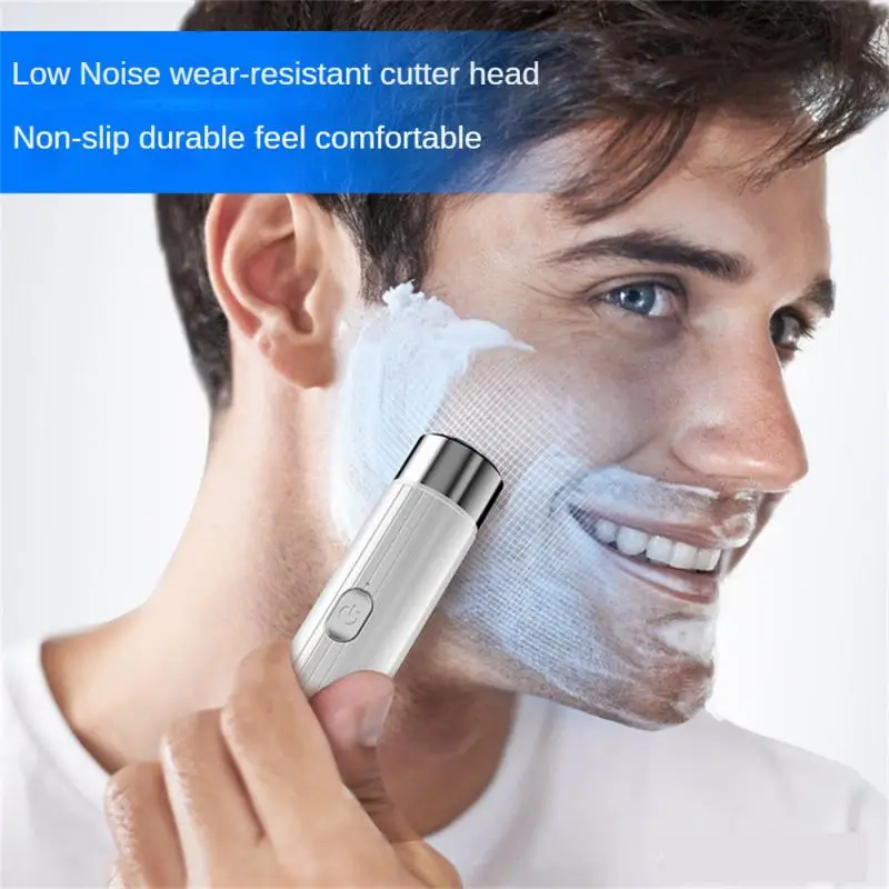 Electric-Shaver-Waterproof-Wash-Travel-Compact-Portable-Razor-Men-s ...