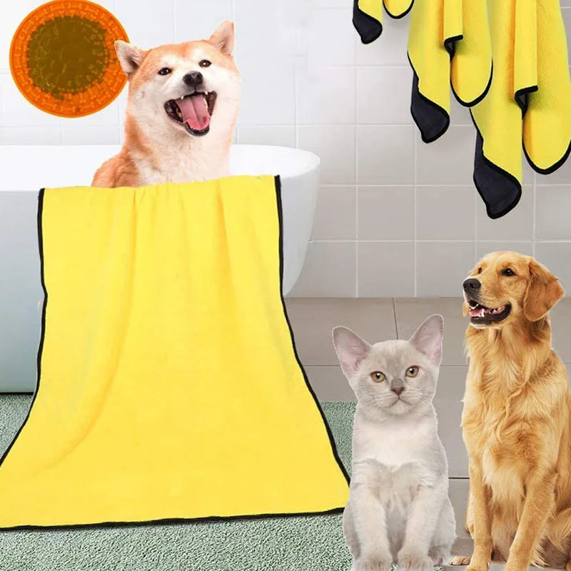 Toalla transpirable para mascotas, toalla superabsorbente de larga  duración, secado rápido, suave, para perros y gatos - AliExpress