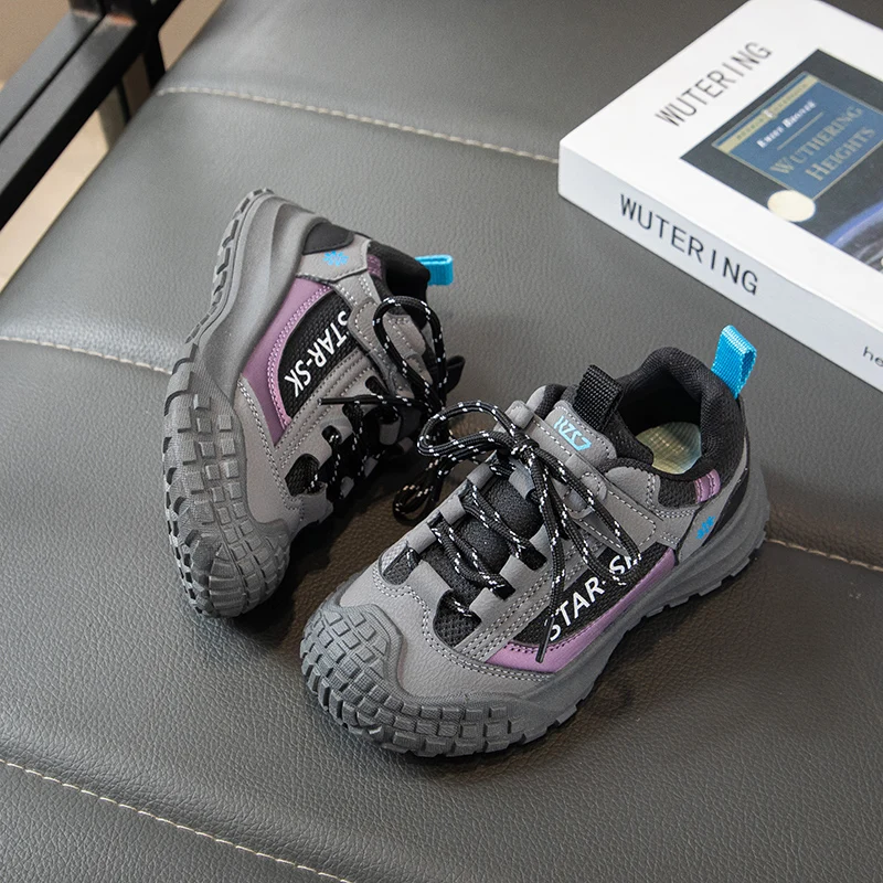 Kids Non Slip Outdoor Hiking Sneakers for Boys Girls