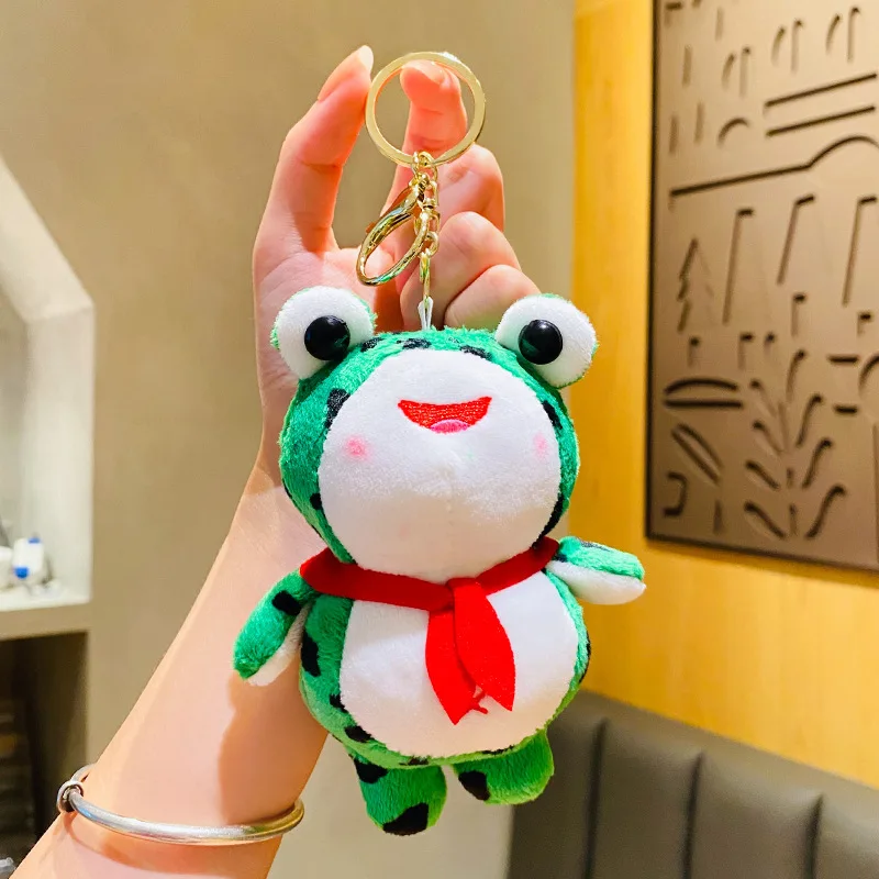 Wakauto 2pcs Plush Frog Keychain - 10cm Soft Stuffed Animal Bag Charm For Backpacks, Purse, Car Keys - View #10