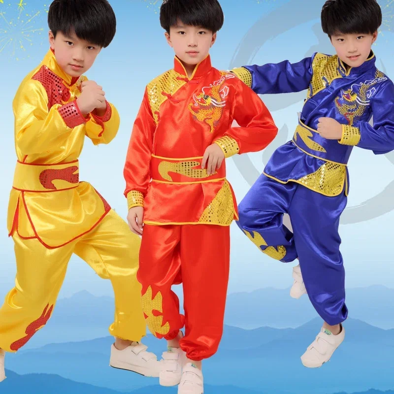

Костюмы кунг-фу китайской девочки, традиционные танцы, детские костюмы дракона, этнические танцы, современные костюмы ханьфу