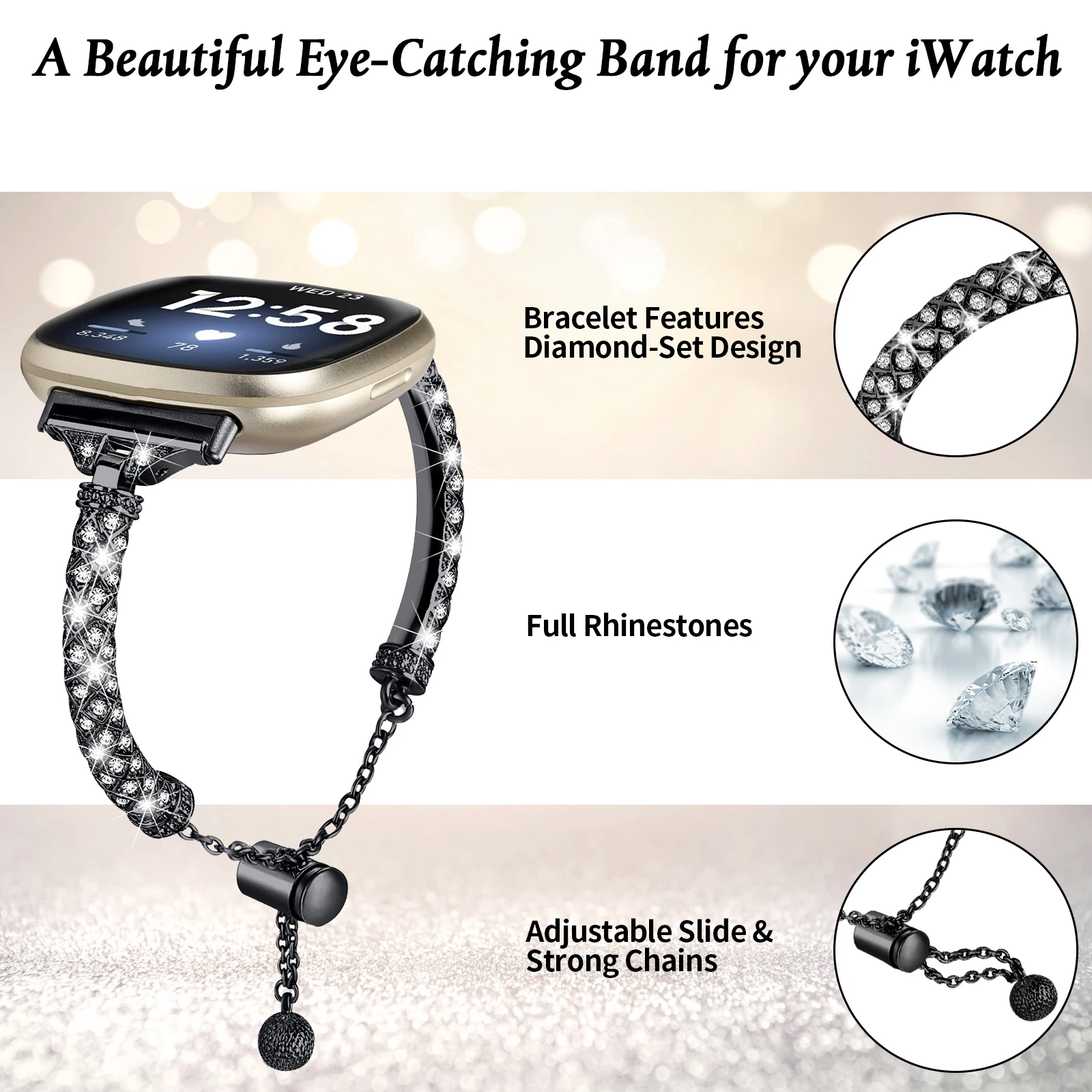 Bracelet de montre imprimé en silicone pour Fitbit Versa 3 Versa 4,  bracelet floral pour femme, bracelet pour homme, fouet, sens, 2 sangles -  AliExpress