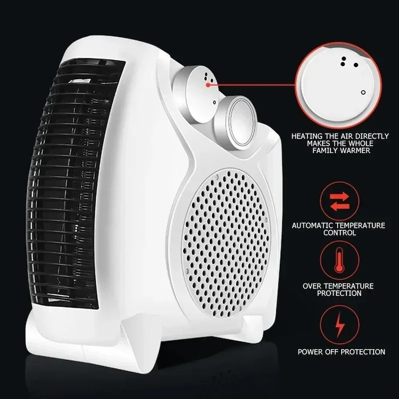 600W Winter Electric Heater Household Heating Fan Mini Desktop Energy-saving Fast Heating Hot Air Grill Stove mini heater