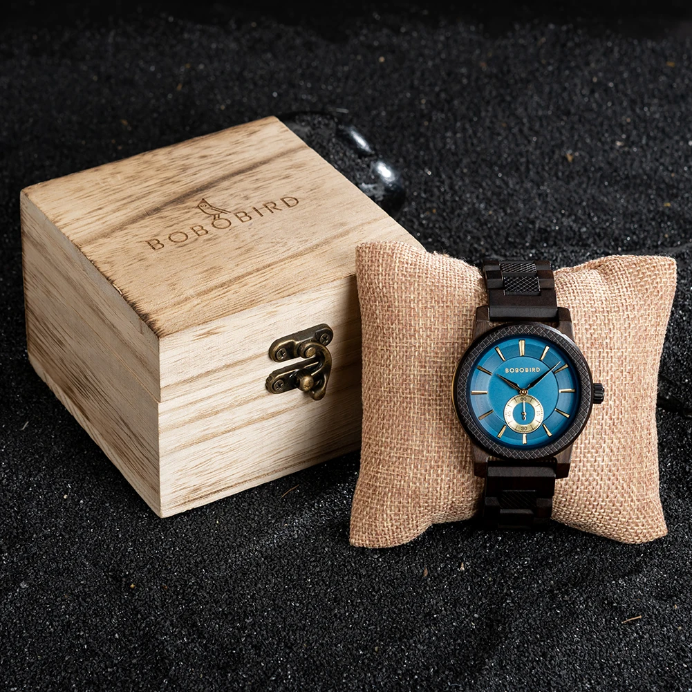 【Personalized】Mens Watch BOBO BIRD Fashion Wood Watch Casual Quartz Watch Support Customize Name/Logo Dropshipping
