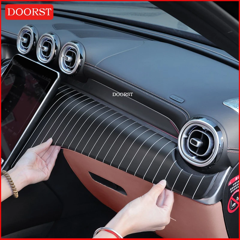 Housse Silicone Console Centrale Mercedes GLC X254 (2023-2025) - Protection Anti-rayures, Finition Mate, Facile à Poser - Pour GLC260, GLC300, AMG