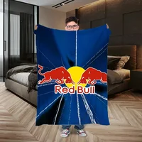 Red Bull Blanket Large Throw Blanket for Sofa Luxury Bedding Bed Blankets Sofa Decoration Fluffy Soft Blankets and Throws Nap & 1