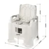 Toilet Chair Back & Handrail Design Portable Potty for RV Camping Disabled 6