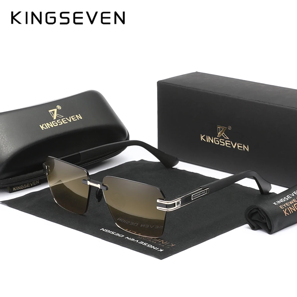 

Женские солнцезащитные очки KINGSEVEN, черные солнцезащитные очки с градиентными линзами, с защитой UV400, лето 2024