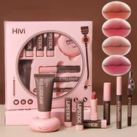 9pcs Makeup Set Box Lipstick Eyeliner Mascara Air Cushion BB Cream Combination For Beginner, Makeup Kit For Birthday Gift, Valen 1