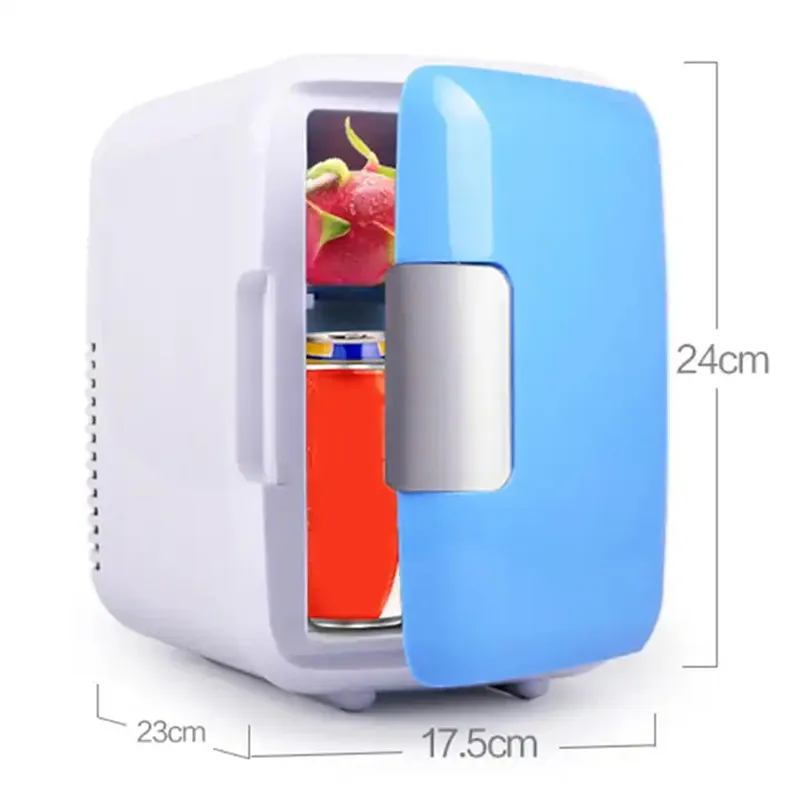 Dc12v Frigo Mini Compact Cooler Box Beauty Refrigerator 4l Car Small Outdoor Drinks Fridge Portable For Bedroom Household