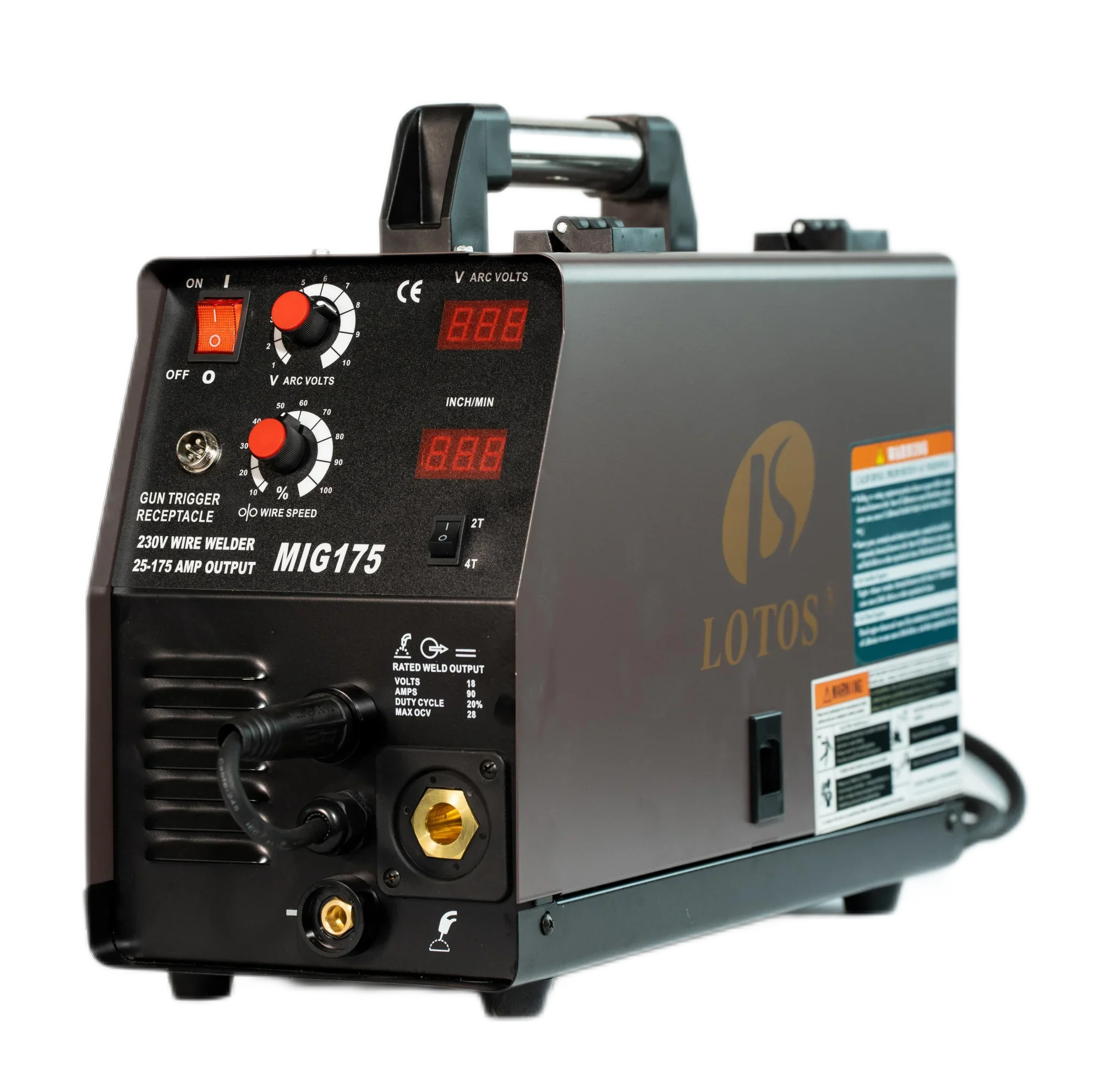 Lotos best price Mig175 arc welders portable aluminium welder machine 110v 220v electric welding machine 4