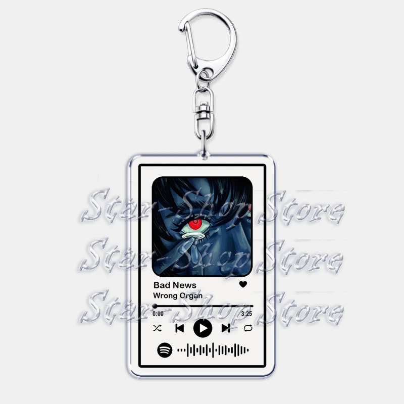 Beliebtes Spiel Mundwasser Musik Schlüsselanhänger für Zubehör Tasche Original Soundtrack Album Playlist Gamer Keying Fans Gaming Geschenk – Detail 26