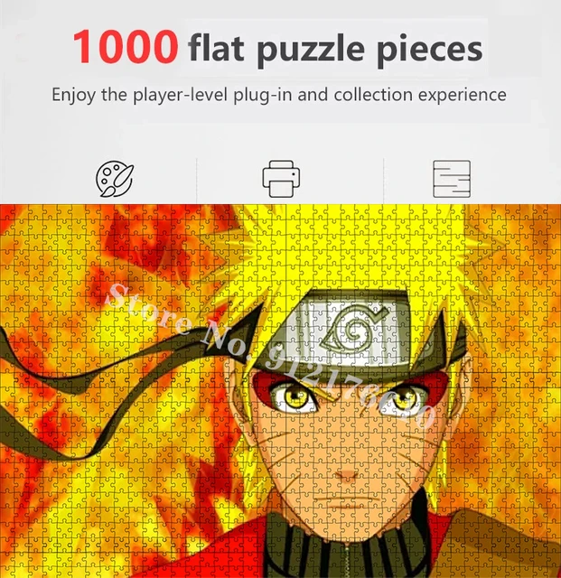 Bandai Anime Naruto Dragon Ball Eyes Jigsaw Puzzle 35/300/500/1000 Pcs  Funny Family Games Diy Puzzle Home Decoration