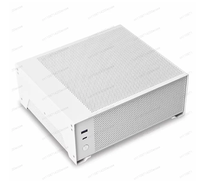 T10 섀시 ITX 미니 PC DIY 데스크탑 얇은 수평형 코어 그래픽 소형 섀시 4.8L 소형 1U 전원 공급 장치