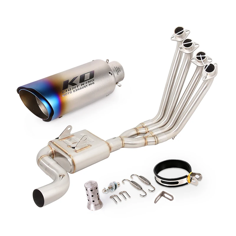 Exhaust System For Honda CBR650 CB650R CB650F CBR650F CBR 650 2014- 2023 Motorcycle Front Link Pipe Muffler Escape Slip On