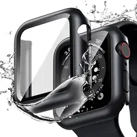 Étui pour bracelet de montre Apple 44mm 40mm 42mm 38mm 40 44mm 9 8 7 6 SE 5 4 3, protecteur d'écran PC pare-chocs iWatch 45mm 41mm Ultra 2 49mm 2