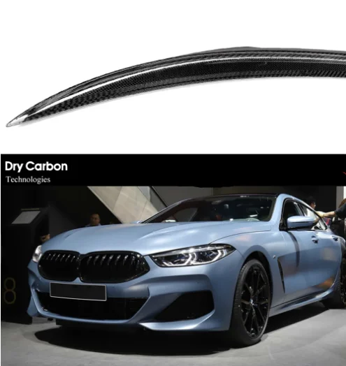 

Сухое углеродное волокно задний спойлер Duckbill автомобильное крыло для BMW 8 серии Gran Coupe G16, F93 M8 V-Style спойлер 2020-1N