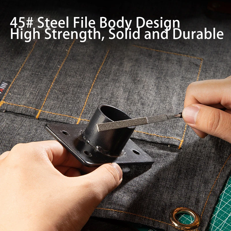 10Pcs 바늘 모양 줄기 세트 3x140mm 미니 쉐이핑 파일 금속 목재 보석 연마 도구용 다양한 평면 원형 사각형 삼각형