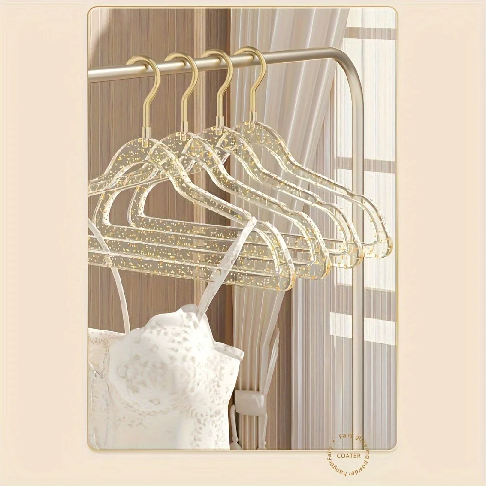 10/20/30 High-quality Acrylic Hangers, Transparent Hangers with Anti Slip and Invisible Design, Sturdy and Drop Resistant Space 6