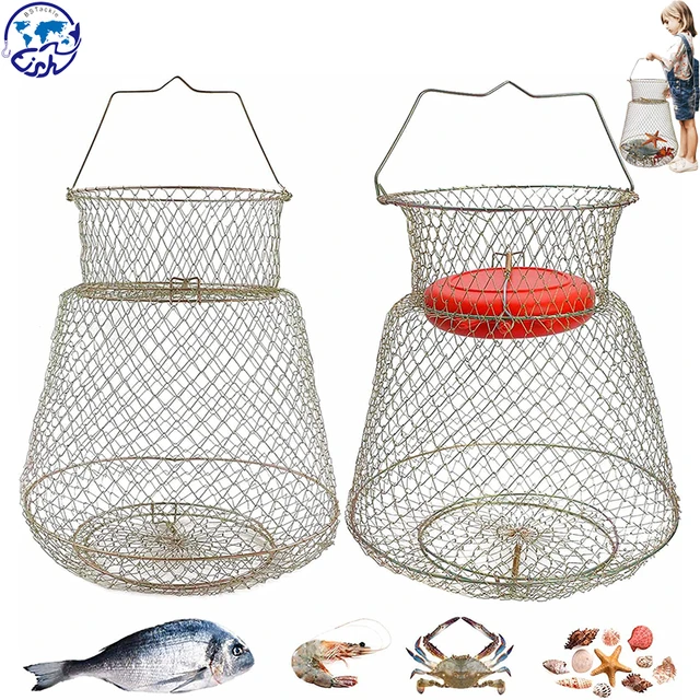 Metal Wire Fishing Net, Fishing Basket Fish, Fishing Accessories