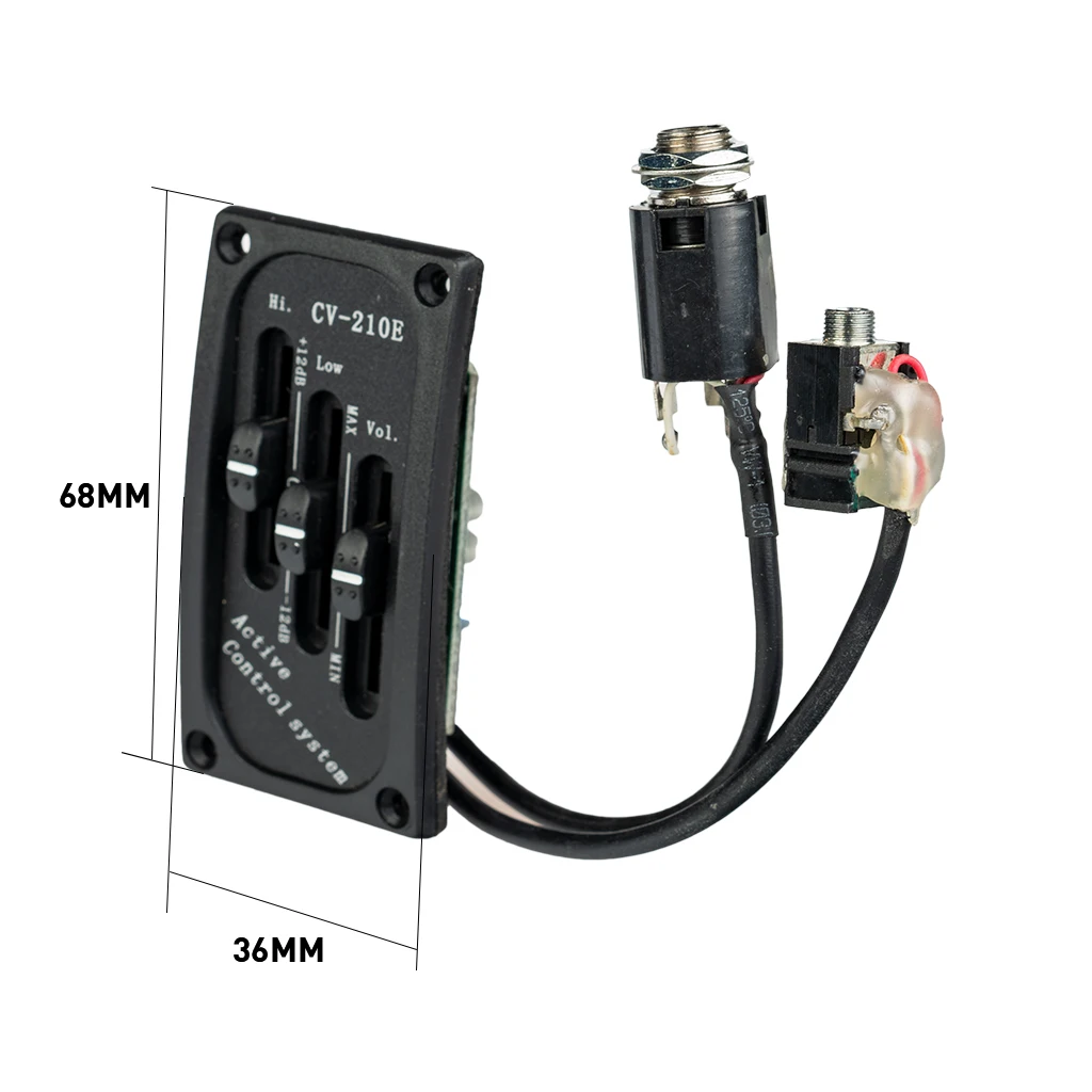 Pickup Piezo Per Chitarra E Ukulele - 50mm, Precablato, Trasduttore Per Amplificazione - Foto 5